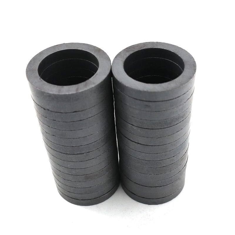 Burnur Ferrite Ring Magnets with Holes - 1.38 Inch (35mm) Round Disc Donut Magnets for Refrigerator Fridge, Science Projects, Crafts, Around The Office (Pack of 30) - Image 2